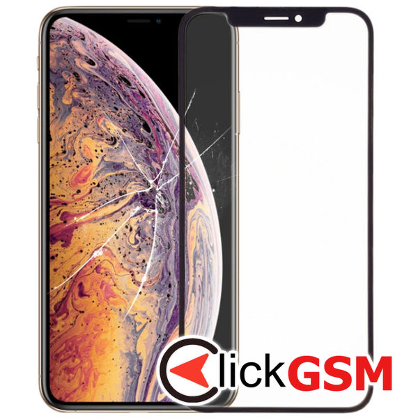 Piesa Piesa Sticla Black Apple Iphone Xs Max 4fr8