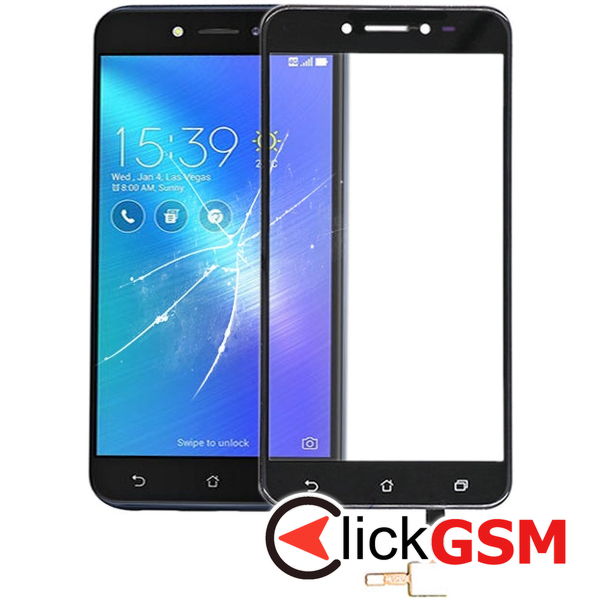 Piesa Sticla Black Asus Zenfone Live 214c