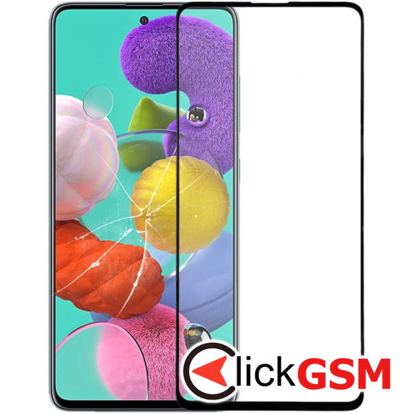 Piesa Piesa Sticla Black Samsung Galaxy A51 4edu