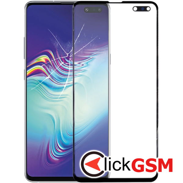 Piesa Piesa Sticla Black Samsung Galaxy S10 5g 4e80