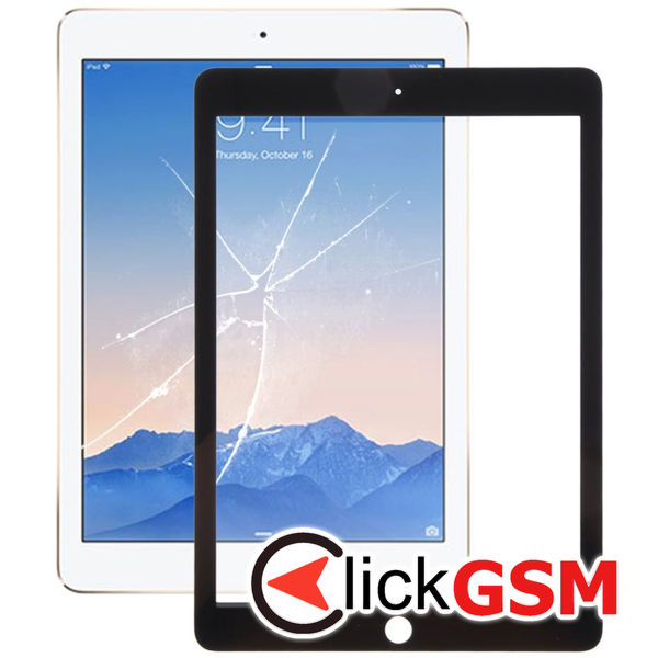 Piesa Sticla Cu Oca Black Apple Ipad Air 2 1xe7