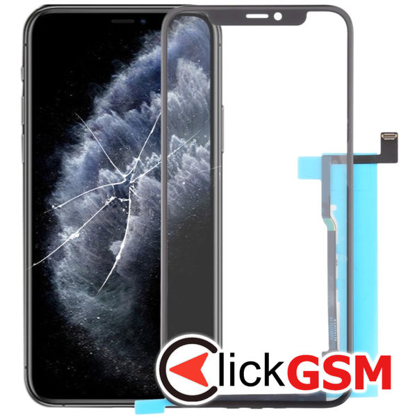 Piesa Piesa Sticla Cu Oca Black Apple Iphone 11 Pro 4gy4