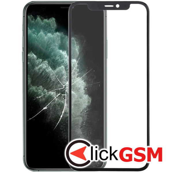 Piesa Piesa Sticla Cu Oca Black Apple Iphone 11 Pro 4gz6