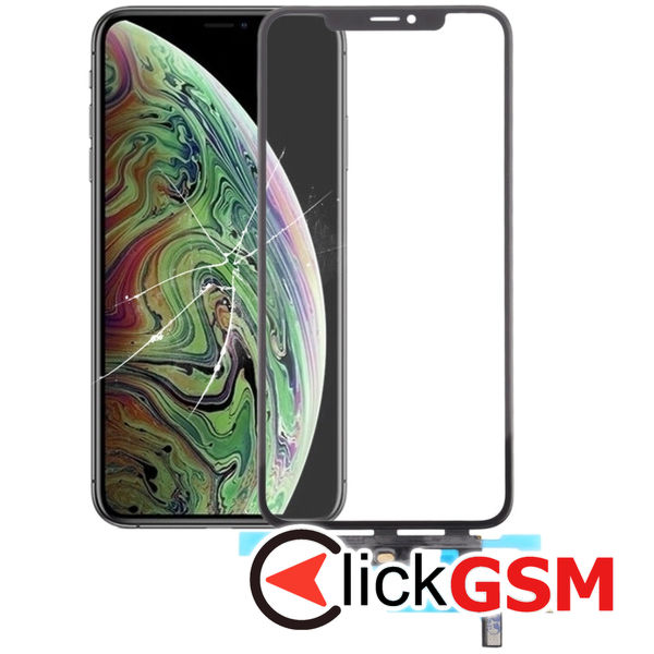 Piesa Piesa Sticla Cu Oca Black Apple Iphone Xs Max 4fq4