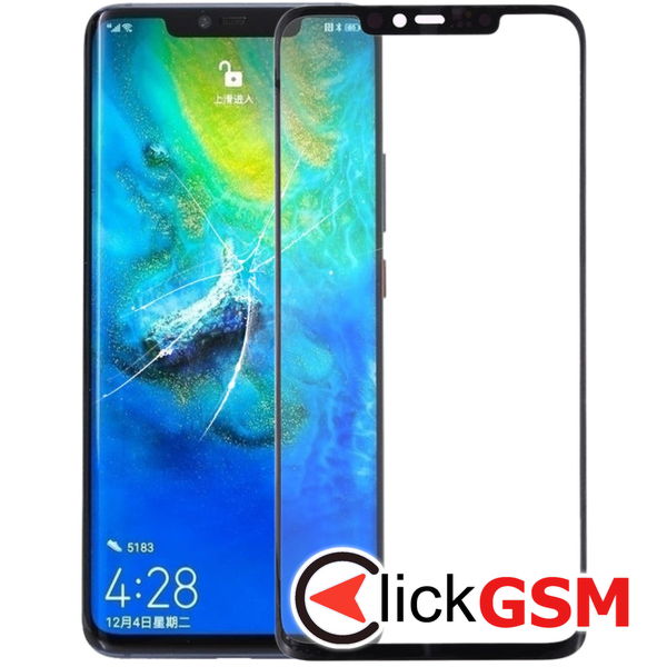 Piesa Piesa Sticla Cu Oca Black Huawei Mate 20 Pro Kxi