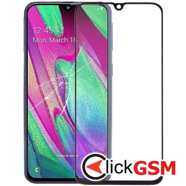 Piesa Sticla Cu Oca Black Samsung Galaxy A40 4cg0