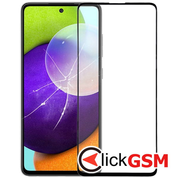 Piesa Sticla Cu Oca Black Samsung Galaxy A52 4dxf