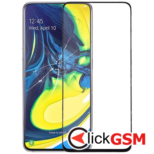 Piesa Sticla Cu Oca Black Samsung Galaxy A80 4cgd