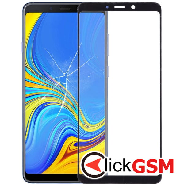 Piesa Sticla Cu Oca Black Samsung Galaxy A9 2018 4cg3