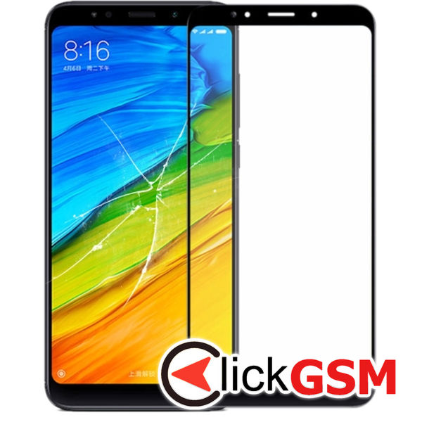 Piesa Piesa Sticla Cu Oca Black Xiaomi Redmi 5 Plus 1ye2