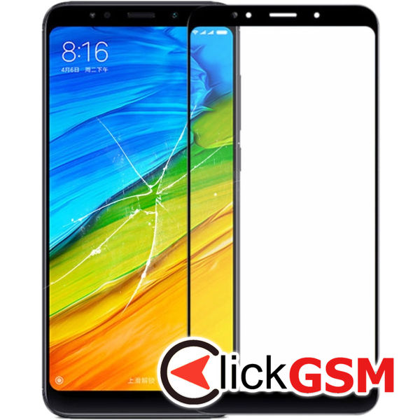 Piesa Sticla Cu Oca Negru Xiaomi Redmi 5 Plus 1ye2