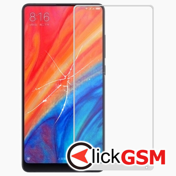 Piesa Sticla Cu Oca White Xiaomi Mi Mix 2s 1ydv