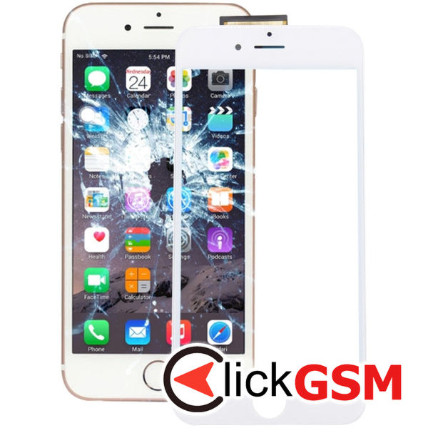 Piesa Sticla Cu Rama Display Si Oca Black Apple Iphone 6s 4fln