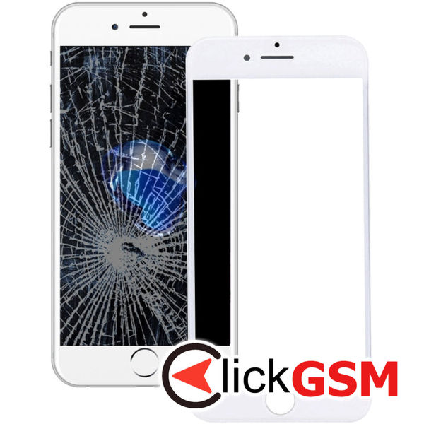 Piesa Piesa Sticla Cu Rama Display White Apple Iphone 7 4g75