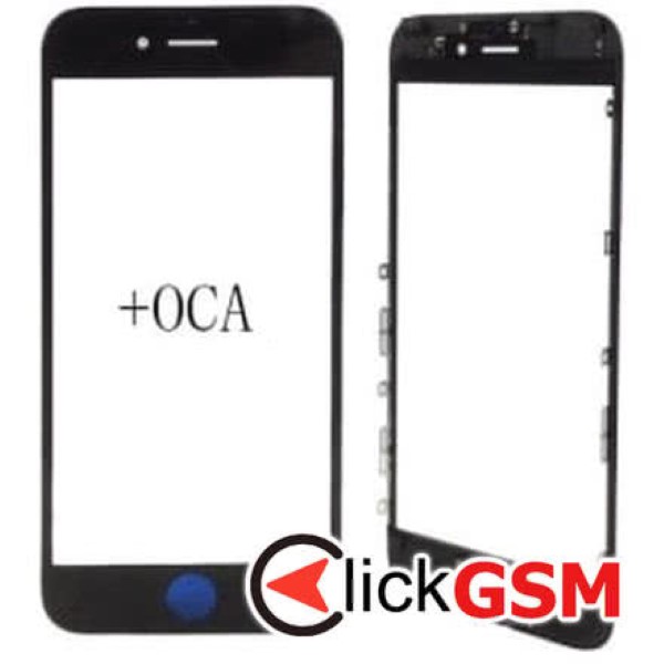 Sticla cu Rama, OCA Negru Apple iPhone 6s Plus 2csu