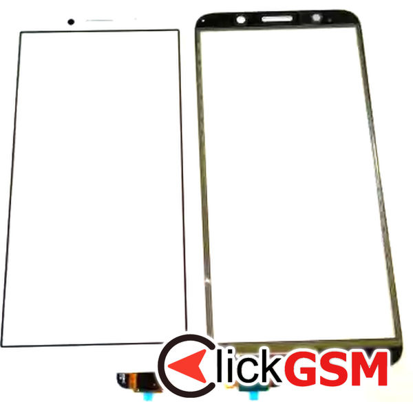 Piesa Sticla Cu Touchscreen Alb Huawei Y5 2018 1h3