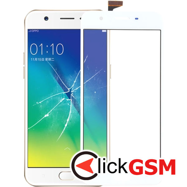 Piesa Sticla Cu Touchscreen Alb Oppo A57 1xmd