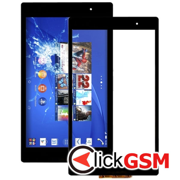 Piesa Piesa Sticla Cu Touchscreen Black Sony Xperia Z3 Compact 2120