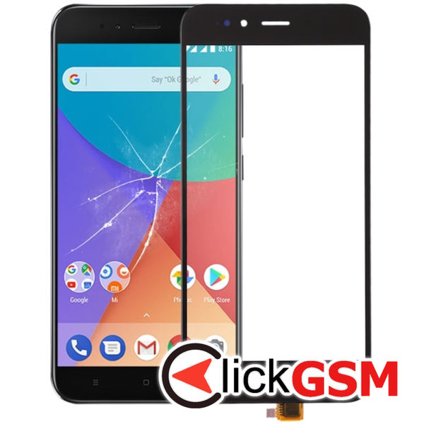 Piesa Piesa Sticla Cu Touchscreen Black Xiaomi Mi 5x 2glf