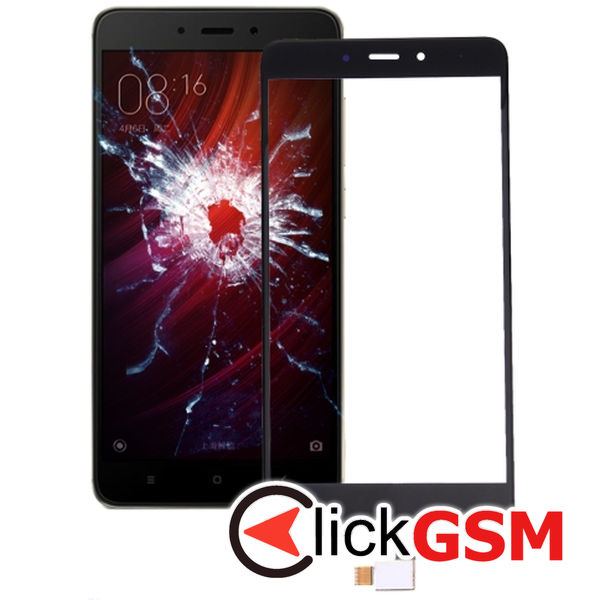 Piesa Sticla Cu Touchscreen Black Xiaomi Redmi Note 4 4p7t