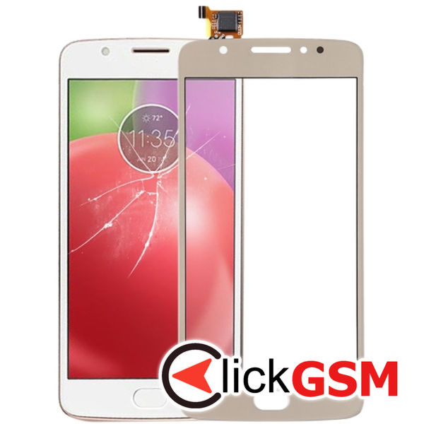 Piesa Sticla Cu Touchscreen Gold Motorola Moto E4 22r7