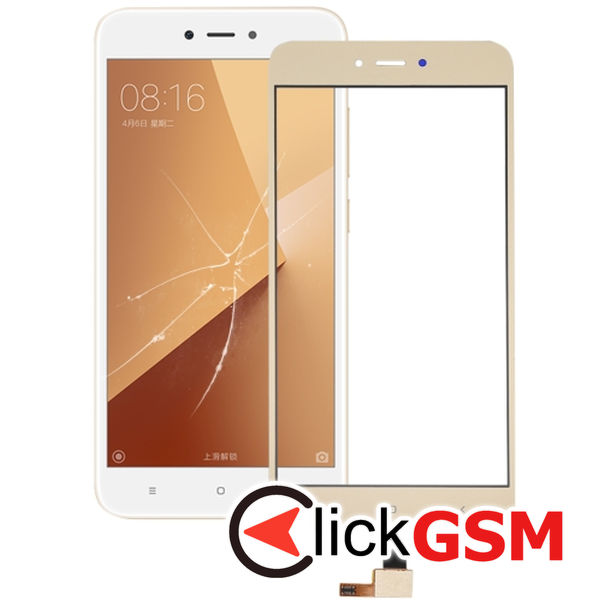 Piesa Piesa Sticla Cu Touchscreen Gold Xiaomi Redmi Note 5a 4p7z