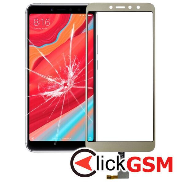 Piesa Piesa Sticla Cu Touchscreen Gold Xiaomi Redmi S2 4p8h