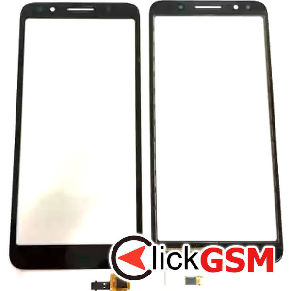 Piesa Piesa Sticla Cu Touchscreen Negru Alcatel 1x 2n90