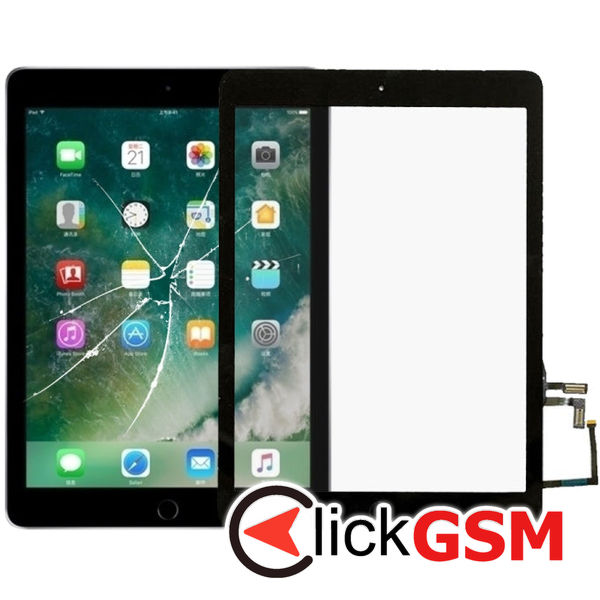 Piesa Piesa Sticla Cu Touchscreen Negru Apple Ipad 9.7 2ait