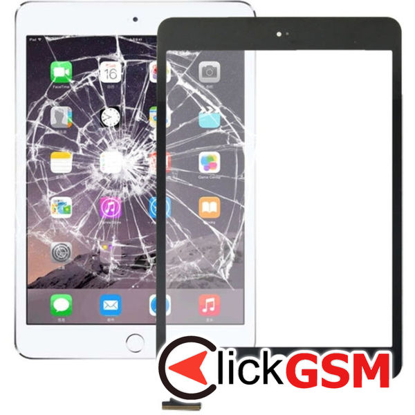 Piesa Sticla Cu Touchscreen Negru Apple Ipad Mini 3 2arf