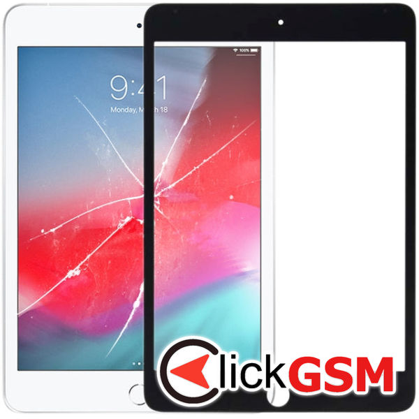 Piesa Sticla Cu Touchscreen Negru Apple Ipad Mini 5 2afu