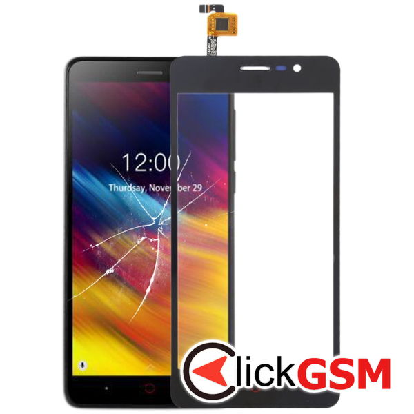 Piesa Sticla Cu Touchscreen Negru Doogee X100 229k