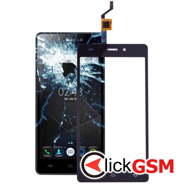 Piesa Sticla Cu Touchscreen Negru Doogee X5 229x