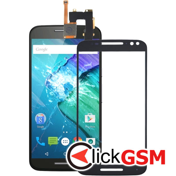 Piesa Sticla Cu Touchscreen Negru Motorola Moto X Style 22rb