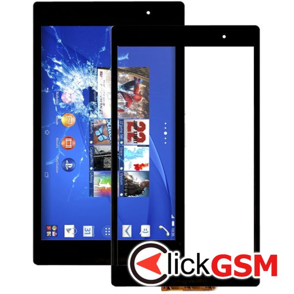 Piesa Sticla Cu Touchscreen Negru Sony Xperia Z3 Compact 2120