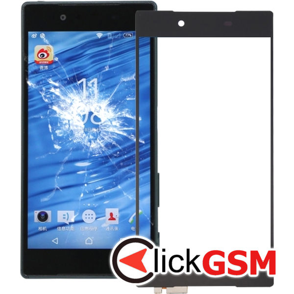 Piesa Piesa Sticla Cu Touchscreen Negru Sony Xperia Z5 Premium 2125