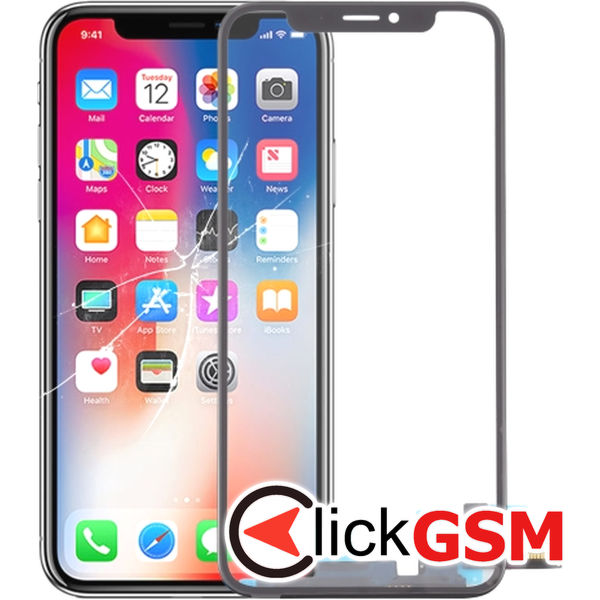 Piesa Sticla Cu Touchscreen Si Oca Apple Iphone X 4ftw