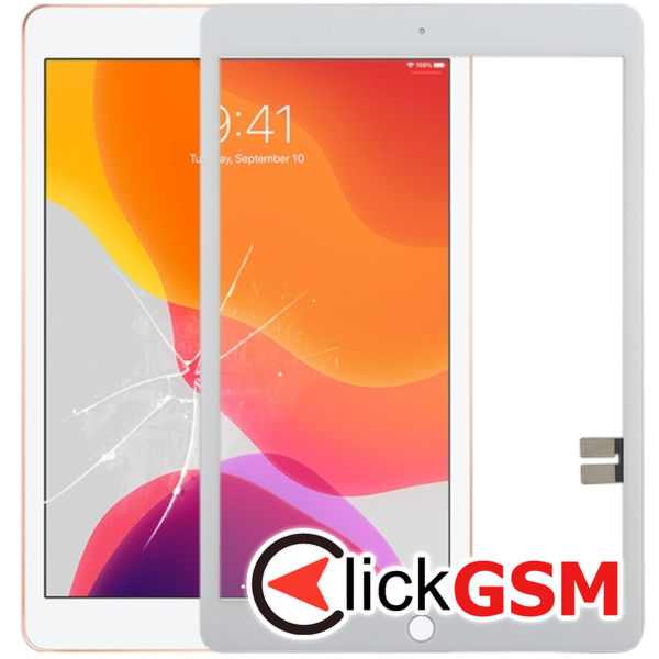 Piesa Piesa Sticla Cu Touchscreen White Apple Ipad 10.2 2019 2alc