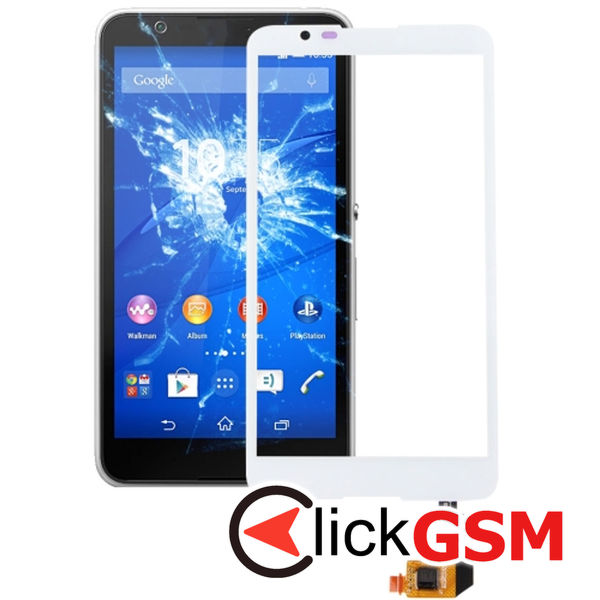 Piesa Sticla Cu Touchscreen White Sony Xperia E4 211y