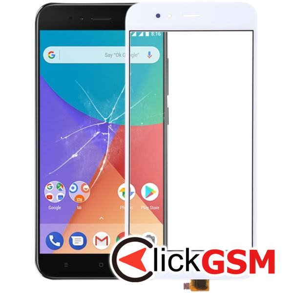 Piesa Piesa Sticla Cu Touchscreen White Xiaomi Mi 5x 4p2j