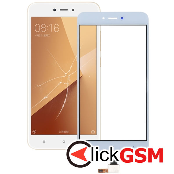 Piesa Piesa Sticla Cu Touchscreen White Xiaomi Redmi Note 5a 4p80