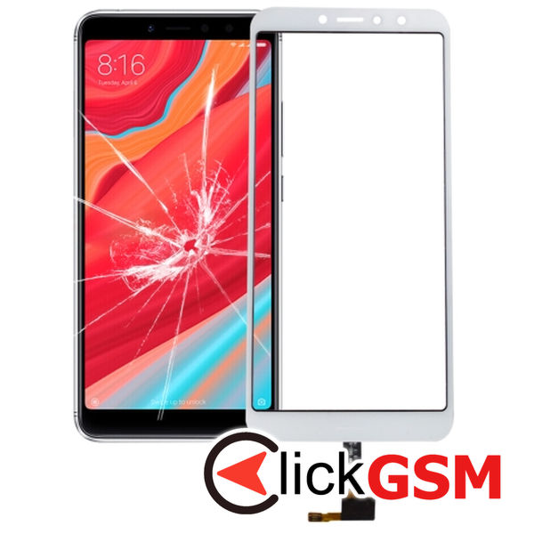 Piesa Sticla Cu Touchscreen White Xiaomi Redmi S2 4p8i