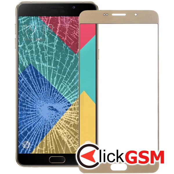 Piesa Piesa Sticla Gold Samsung Galaxy A9 2016 4d2b