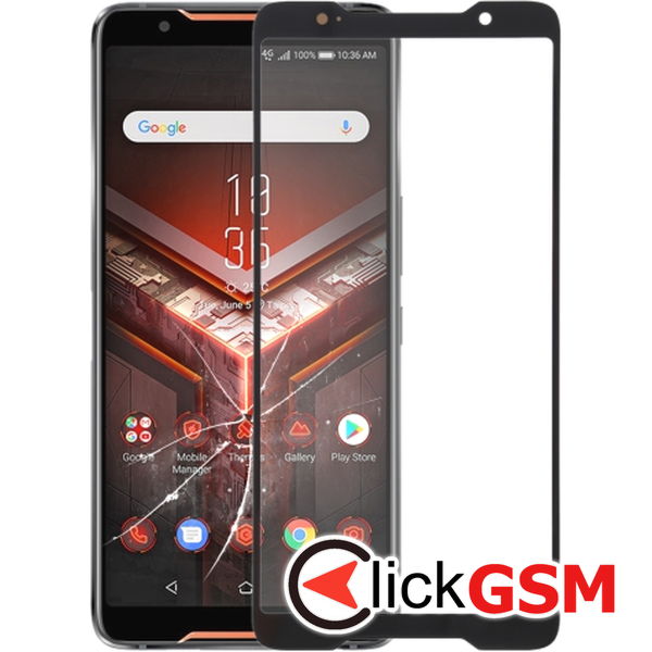 Piesa Sticla Negru Asus Rog Phone 256c