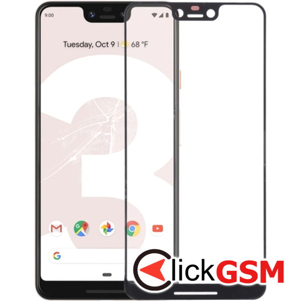 Piesa Sticla Negru Google Pixel 3 Xl 230r