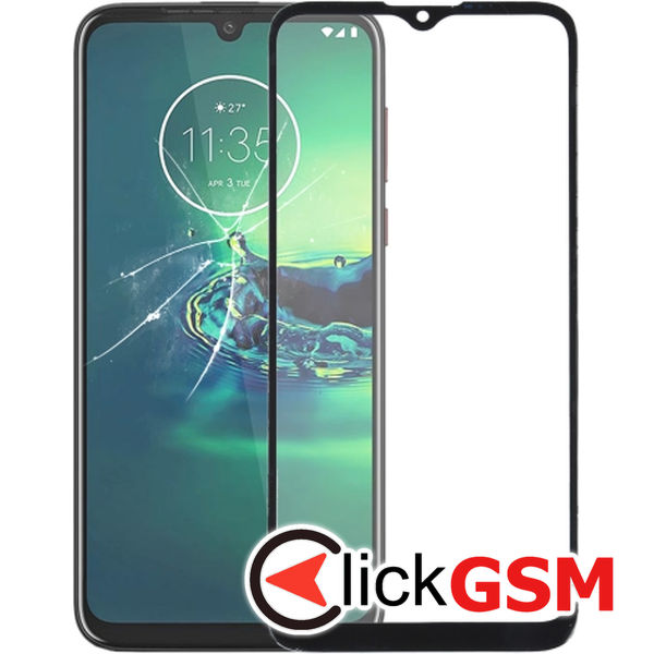 Piesa Piesa Sticla Negru Motorola Moto G8 Plus 22qk