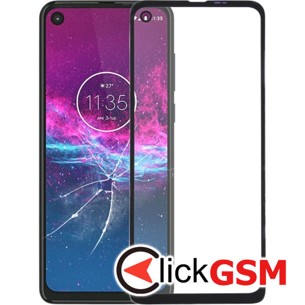 Piesa Sticla Negru Motorola One Vision 22qh