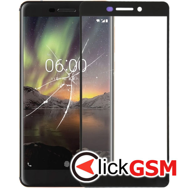 Piesa Sticla Negru Nokia 6 2018 49gc