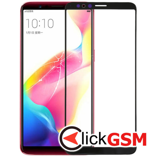 Piesa Sticla Negru Oppo R11s 1xnj