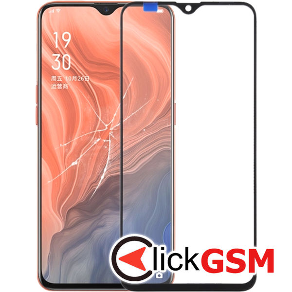 Piesa Sticla Negru Oppo Reno Z 1xn7